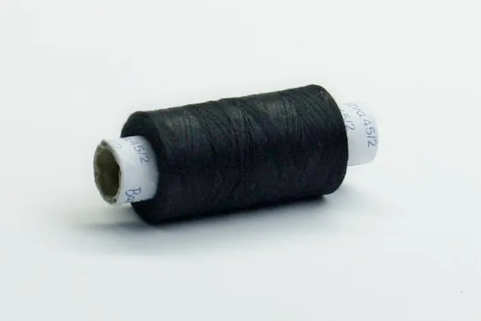 Нитки армовані №45/2 300 м Barva, чорний натуральний, 0000