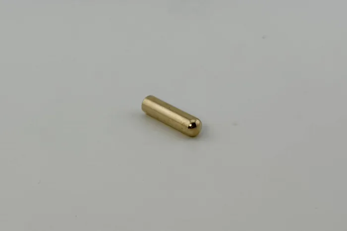 Наконечник для шнура металевий, 6 x 24 мм Mertbutton, золото, MSB-02-gold