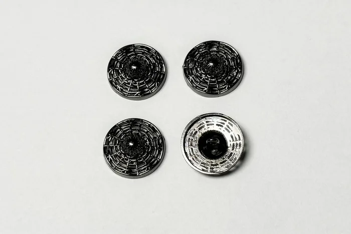 Гудзик металевий 23 мм Mertbutton, нікель чорний, UTS-18-36-b.nik