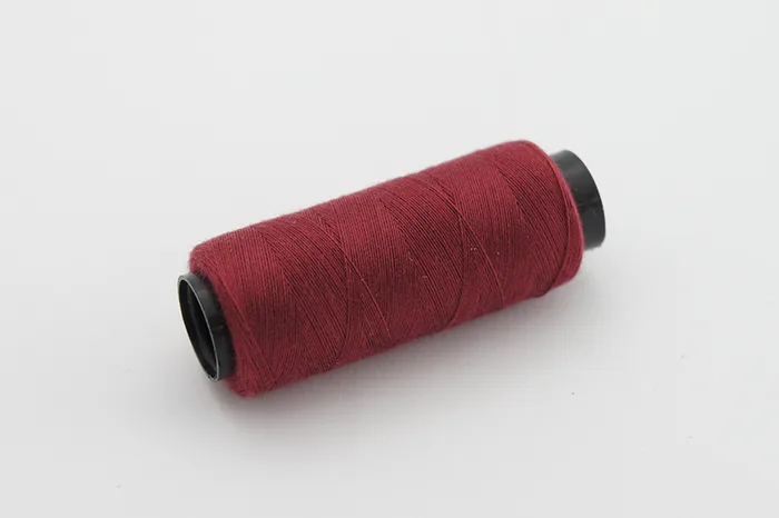 Нитки ПЕ №40/2 250 м Barva, бордовий натуральний, 6042