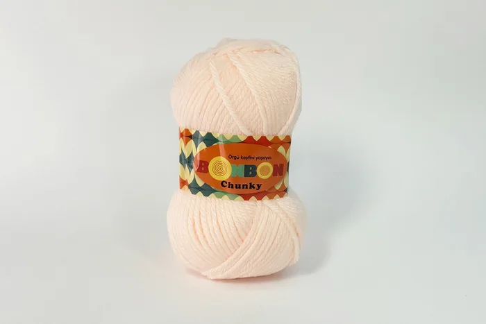 Пряжа Bonbon chunky 100гр/135м NAKO, персиковий, 98335