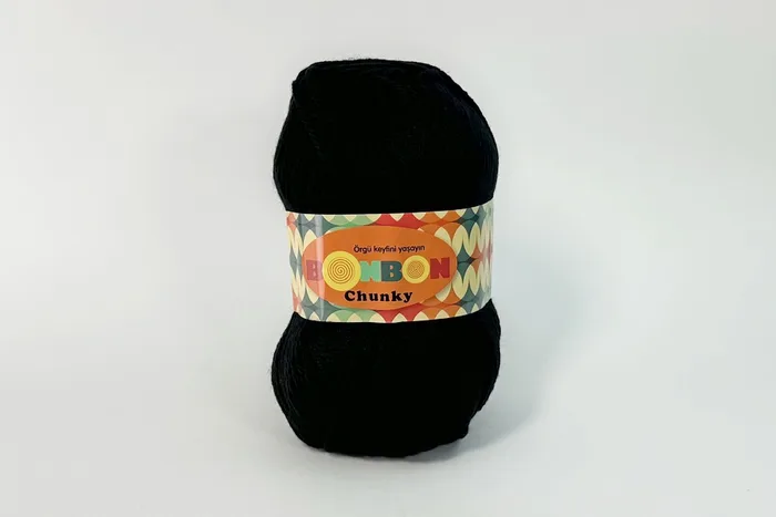 Пряжа Bonbon chunky 100гр/135м NAKO, чорний, 98206