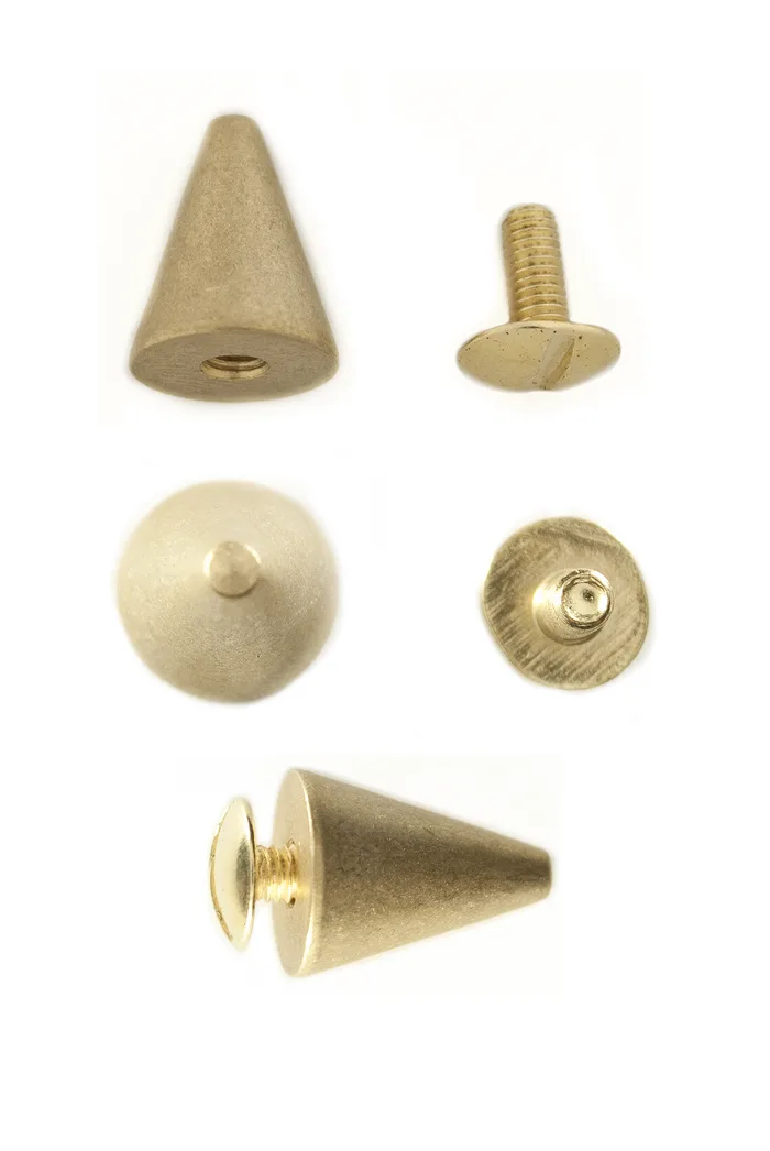 Шипи з гвинтом 13 мм Castiglioni, золото