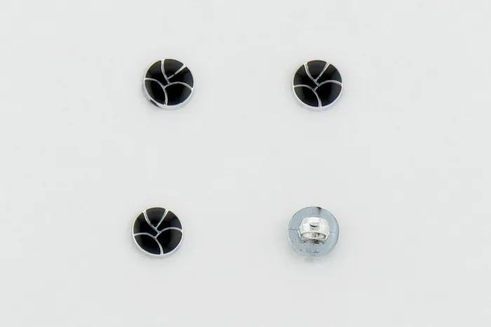 Гудзик 10 мм Mertbutton, чорний, ATS-07-16-000/nik