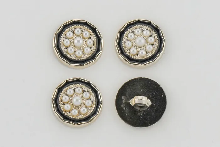 Гудзик 25 мм Mertbutton, золото, KM-01-01-40-000/gold