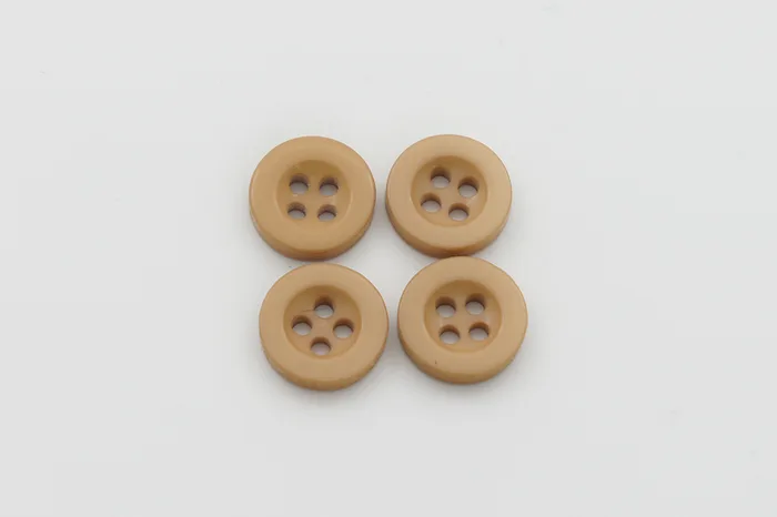 Гудзик 11 мм Mertbutton, бежевий золотистий, 4009-18-0238