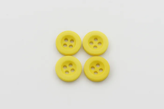 Гудзик 11 мм Mertbutton, жовтий, 4009-18-1369