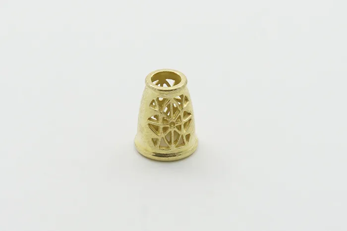 Наконечник для шнура металевий, 5 мм Mertbutton, золото, MTL 119-gold