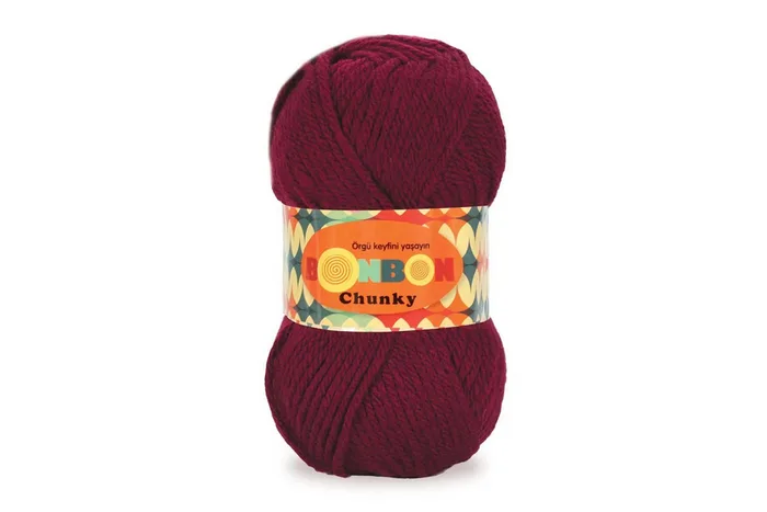 Пряжа Bonbon chunky 100гр/135м NAKO, вишневий, 98220