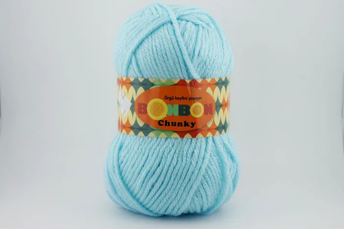 Пряжа Bonbon chunky 100гр/135м NAKO, блакитний, 98694
