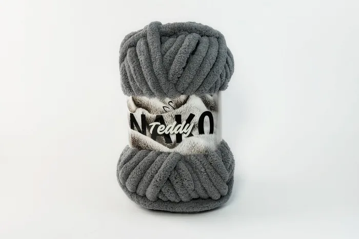 Пряжа Teddy 200гр/22м NAKO, сірий, 13956