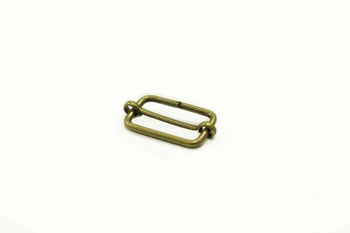 Пряжка-регулятор 25 мм Castiglioni, стара латунь, 25-13-2-bronz