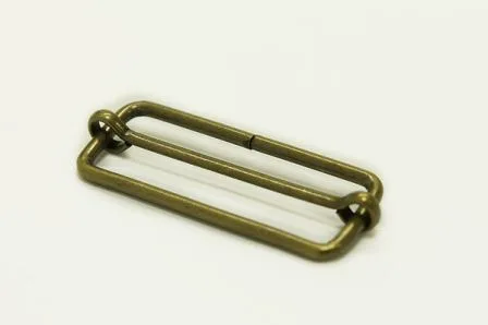 Пряжка-регулятор 50 мм Castiglioni, стара латунь, 50-20-4-bronz