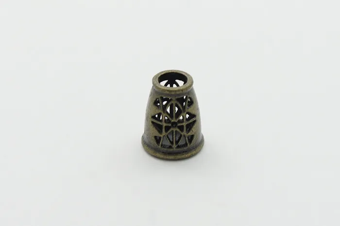 Наконечник для шнура металевий, 5 мм Mertbutton, стара латунь, MTL 119-bronz