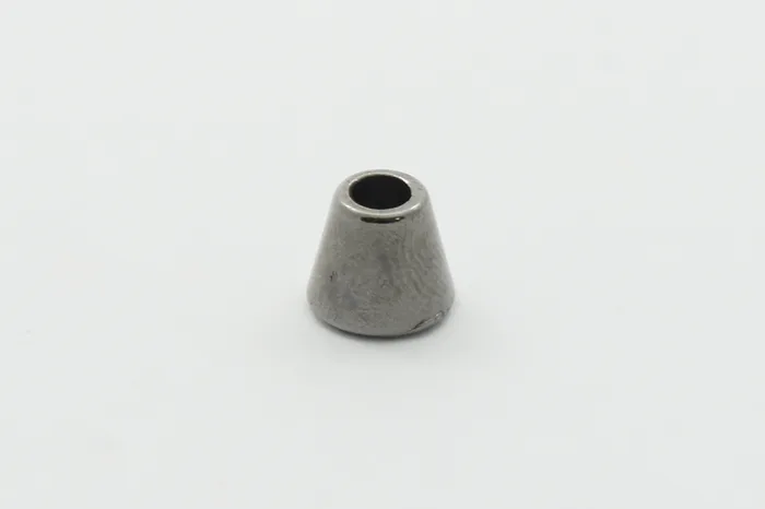 Наконечник для шнура металевий, Mertbutton, нікель чорний, MTL 122-b.nik