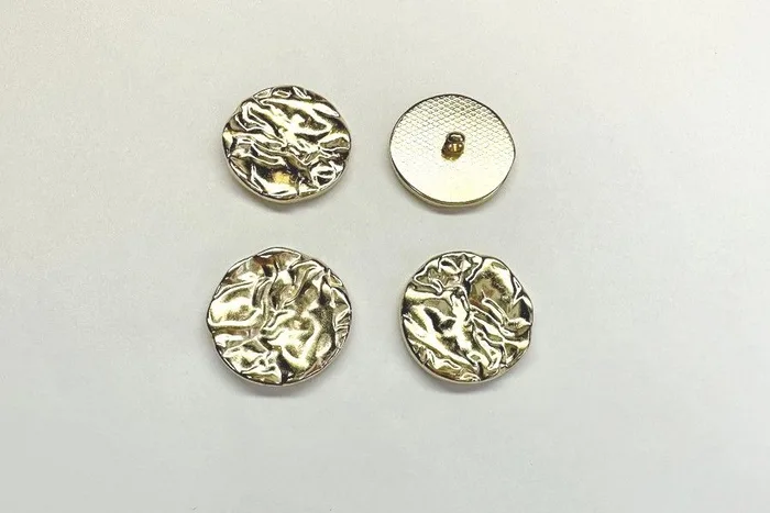 Гудзик металевий 18 мм Mertbutton, золото, SMB-263-28-gold