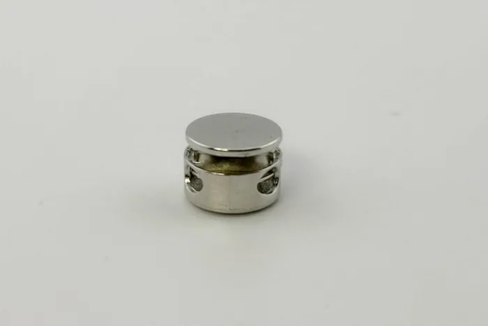Фіксатор для шнура металевий, 15 мм Mertbutton, нікель, MSS-01-nik