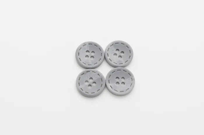 Гудзик 18 мм Mertbutton, сірий світлий, 13-28-1335