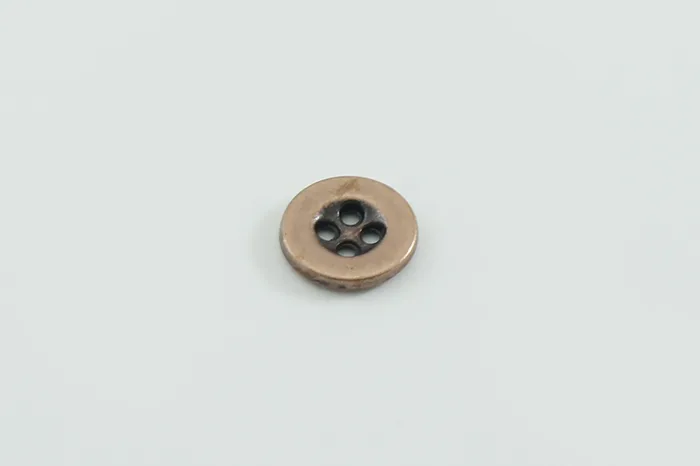 Гудзик металевий 11 мм Mertbutton, мідь, MTL-21-18-coop