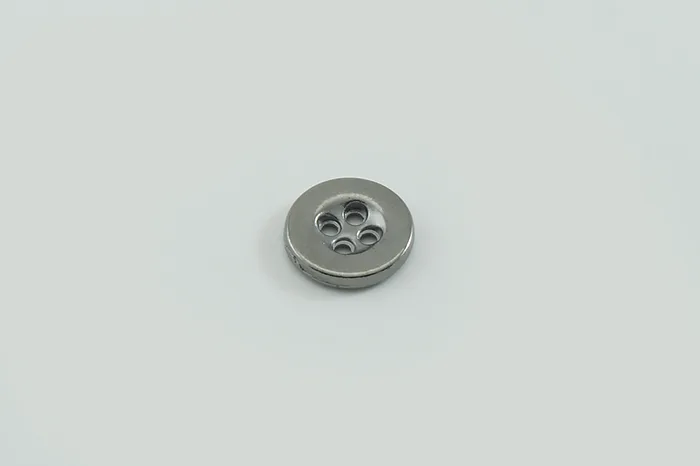 Гудзик металевий 11 мм Mertbutton, нікель чорний, MTL-21-18-b.nik