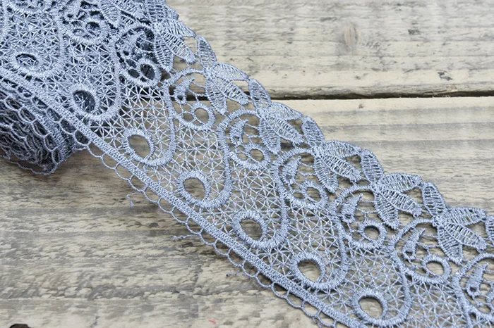 Мереживо гіпюр, 70 мм SinemBro, сірий, 4G4147-70-0788