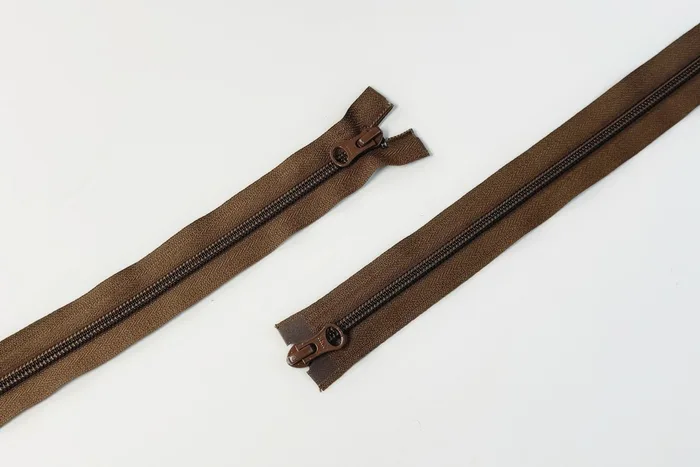 Блискавка YKK, T5, 2 замки, 75 см, коричневий темний