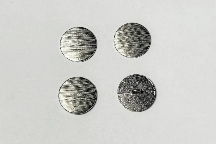Гудзик металевий 20 мм Mertbutton, нікель, UTS-61-32-nik