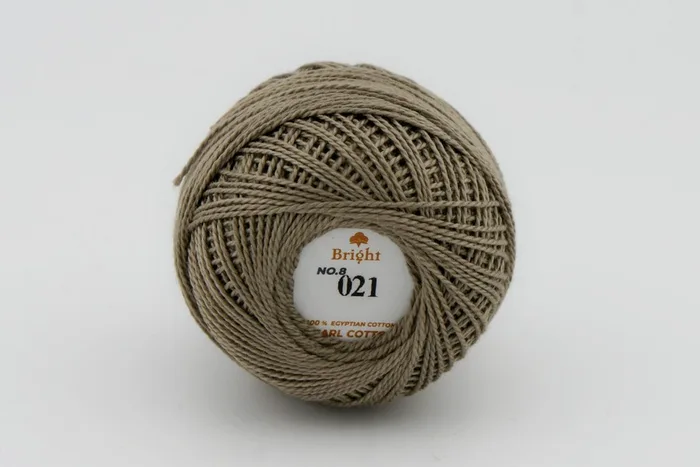 Нитки Ірис 10гр/80м Bright, бежевий, 21