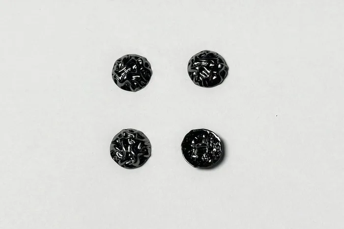 Гудзик металевий 15 мм Mertbutton, нікель чорний, UTS-42-24-b.nik