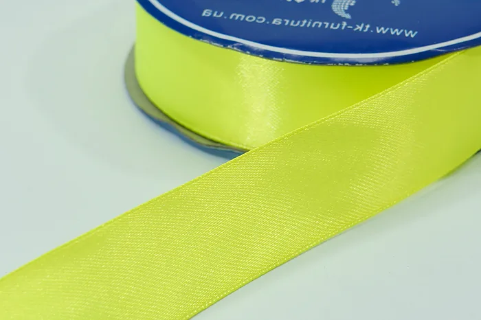 Стрічка атласна 24 мм MH, салатовий кислотний, 139