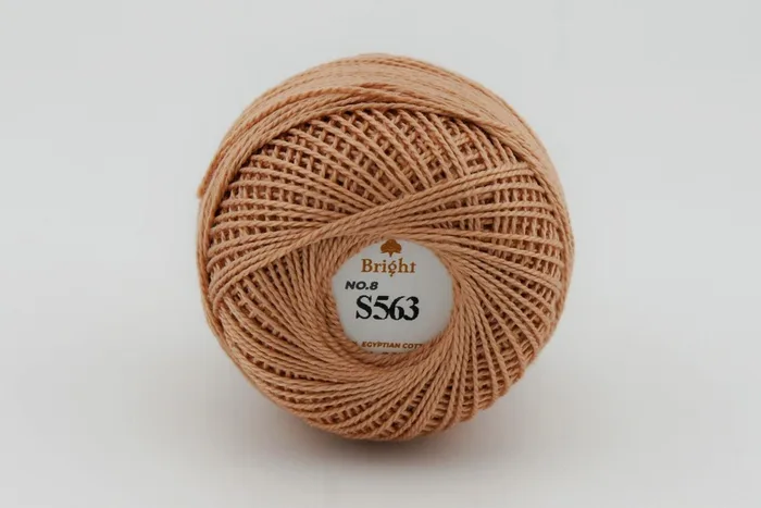 Нитки Ірис 10гр/80м Bright, персиковий, S563