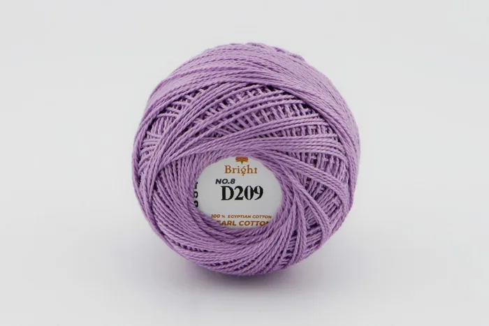 Нитки Ірис 10гр/80м Bright, бузковий, D209