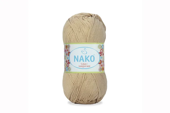 Пряжа Solare amigurumi 100гр/270м NAKO, бежевий, 6944
