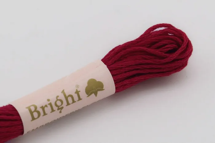 Нитки муліне 8 м Bright, малиновий, 0908