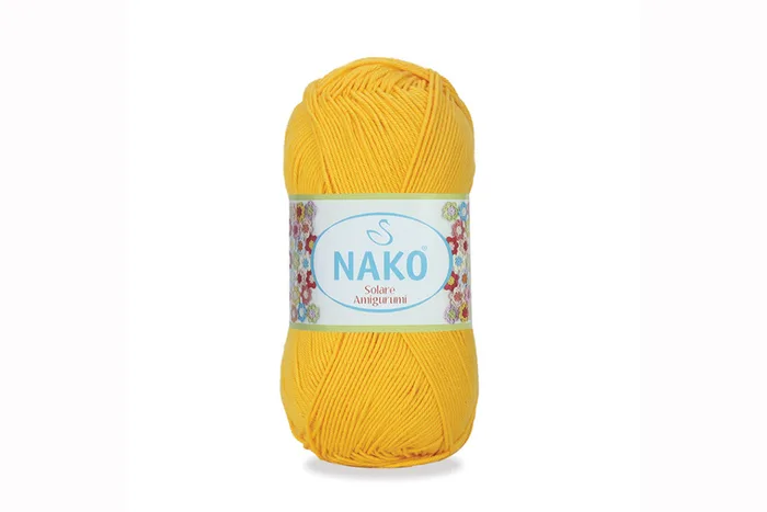 Пряжа Solare amigurumi 100гр/270м NAKO, жовтий, 6949
