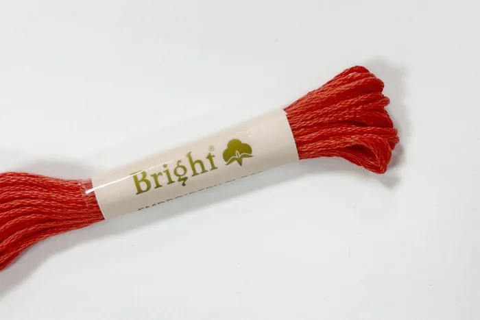 Нитки муліне 8 м Bright, кораловий, 0808