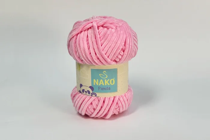 Пряжа Nako panda 100гр/120м, рожевий, 3121