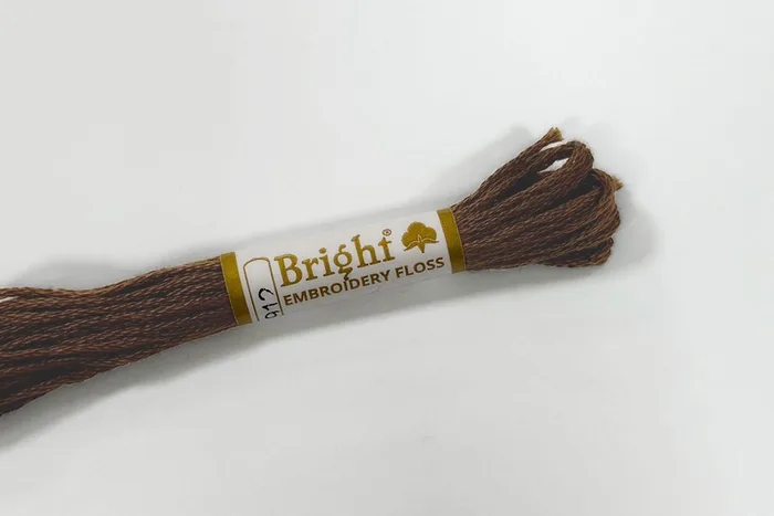 Нитки муліне 8 м Bright, коричневий, 5912