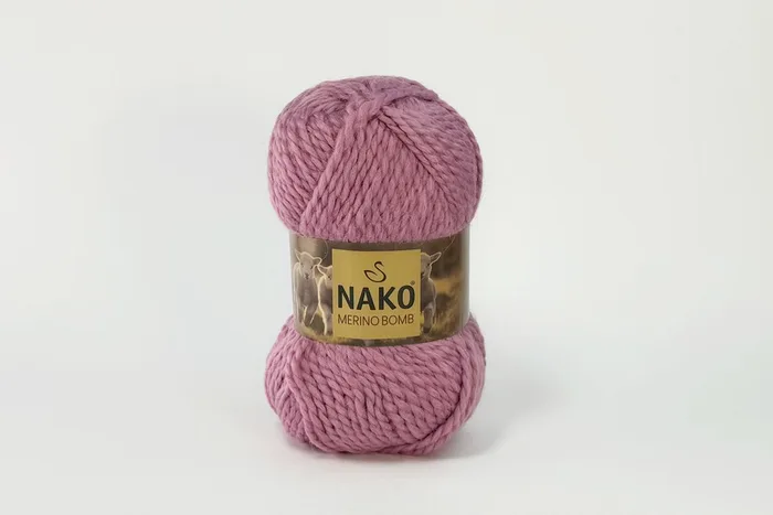 Пряжа Merino Bomb 100гр/120м NAKO, рожевий, 12120