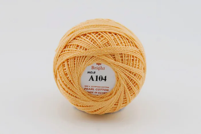 Нитки Ірис 10гр/80м Bright, персиковий, A104
