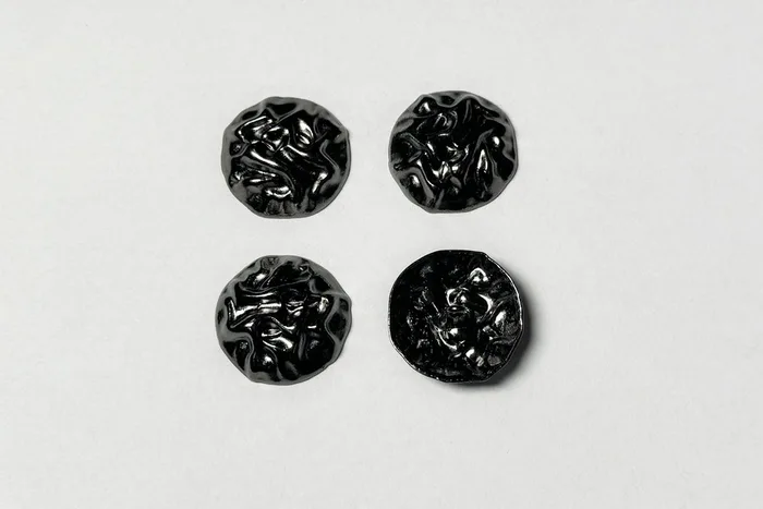 Гудзик металевий 23 мм Mertbutton, нікель чорний, UTS-42-36-b.nik