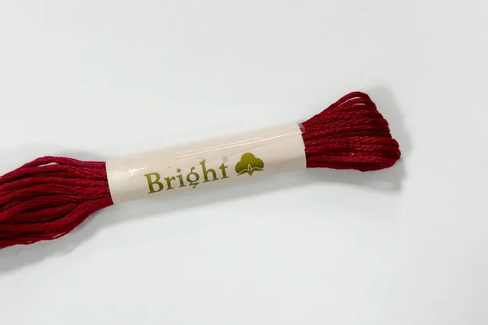Нитки муліне 8 м Bright, малиновий фрезовий, 1200