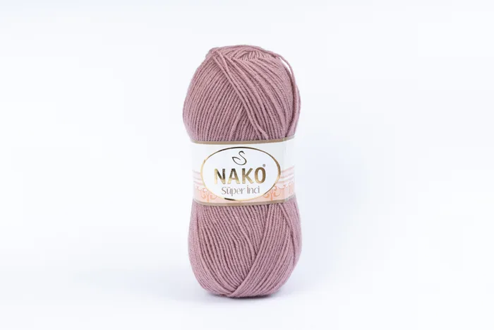 Пряжа Super inci 100гр/260м NAKO, фрезовий, 10215