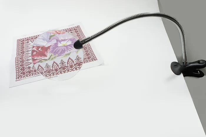 Лупа для вишивання, із затискачем MH