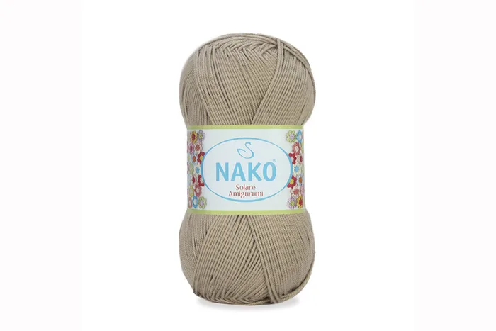 Пряжа Solare amigurumi 100гр/270м NAKO, бежевий, 257