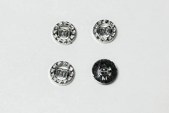 Гудзик 17 мм Mertbutton, срібло, BR-663-28-silver
