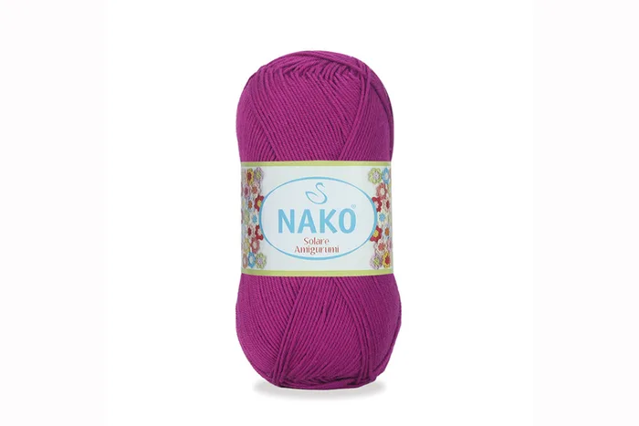 Пряжа Solare amigurumi 100гр/270м NAKO, фуксія, 6958