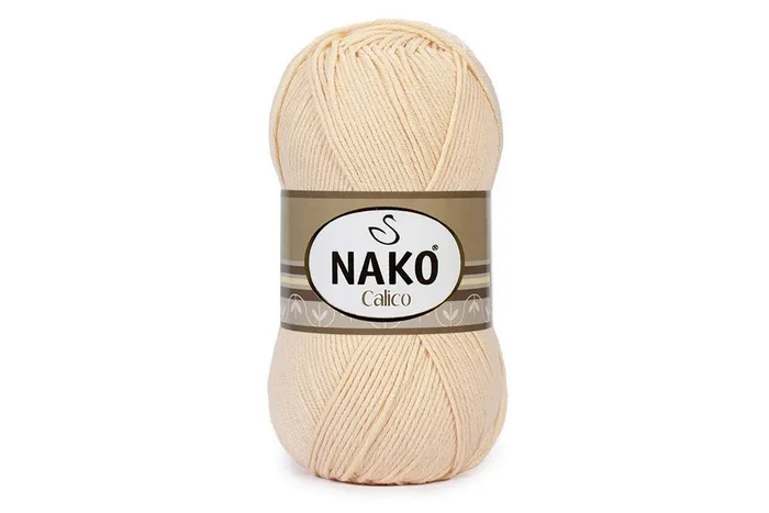 Пряжа Calico 100гр/245м NAKO, персиковий, 481