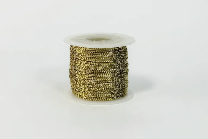 Шнур люрекс без серцевини 1.0 мм MH, золото
