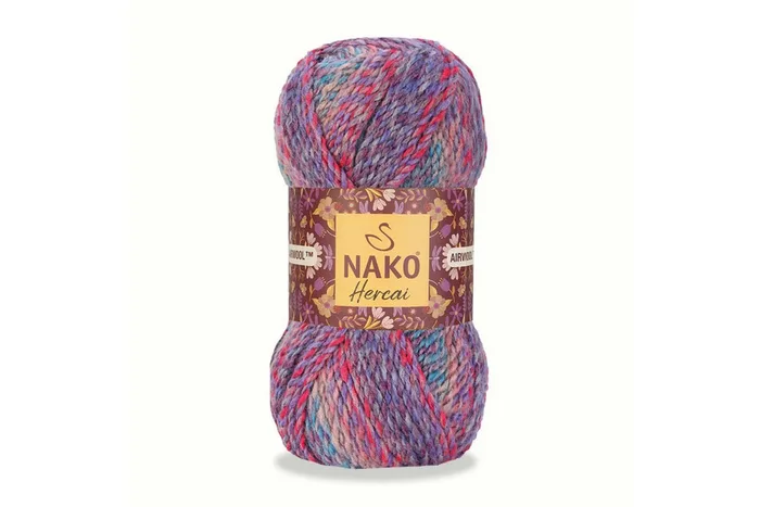 Пряжа Hercai 100гр/156м NAKO, секційного фарбування, 28180